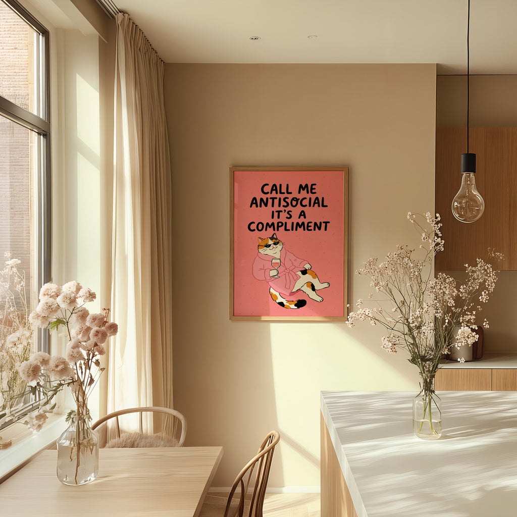 Call Me Antisocial Poster – i rum 5