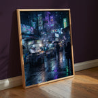 Neon Night Market Poster – i rum 5