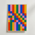 Bauhaus Color Grid – stilfullt konsttryck från Bozetto, tryckt på matt finpapper