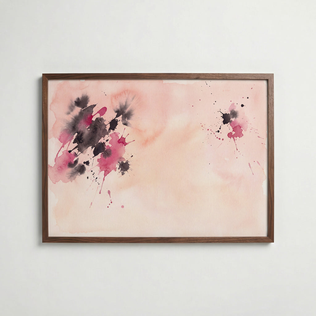 Blush Abstract Poster – valnötsram