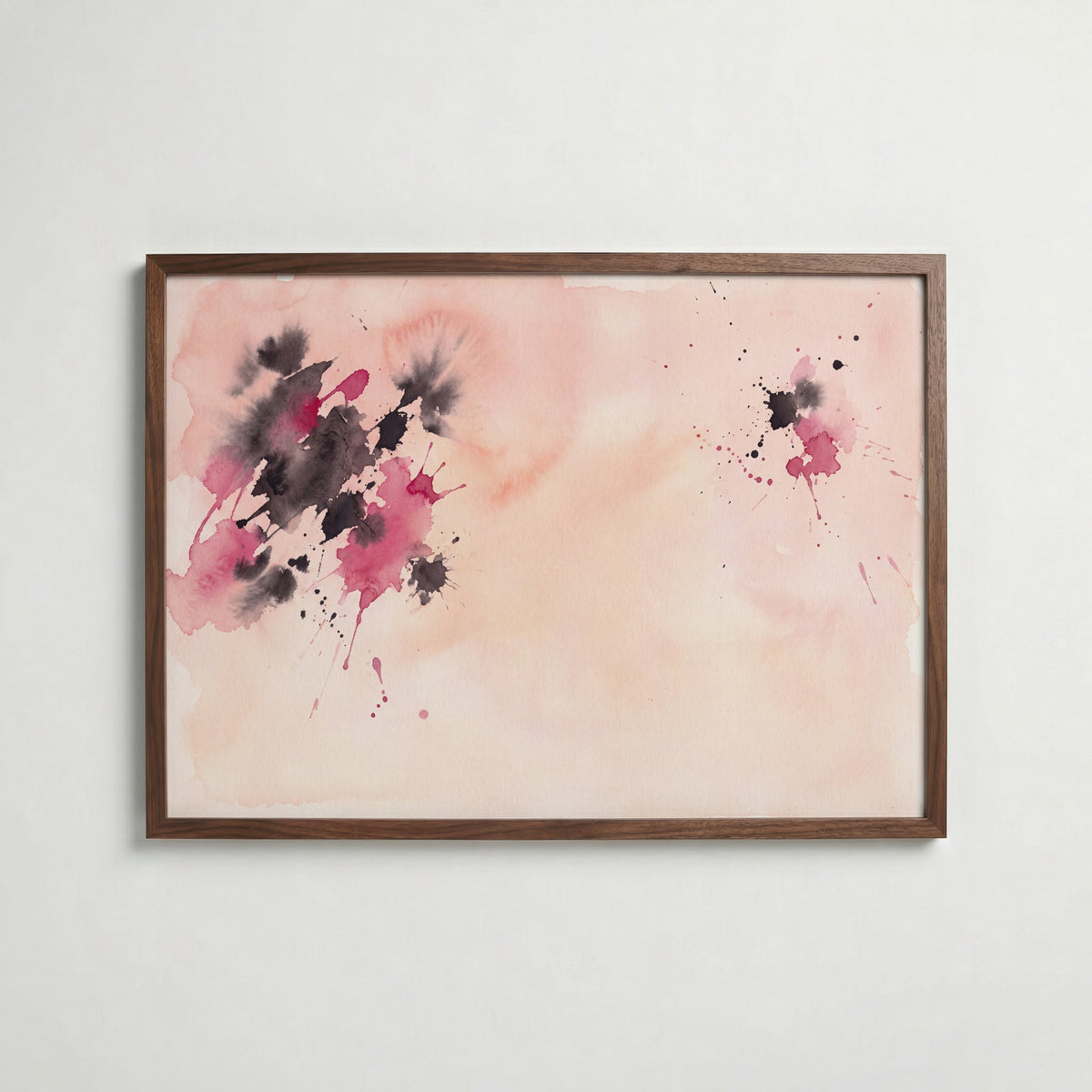 Blush Abstract Poster – valnötsram