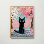 Cat in Apple Orchard Poster i ek-ram fran Bozetto