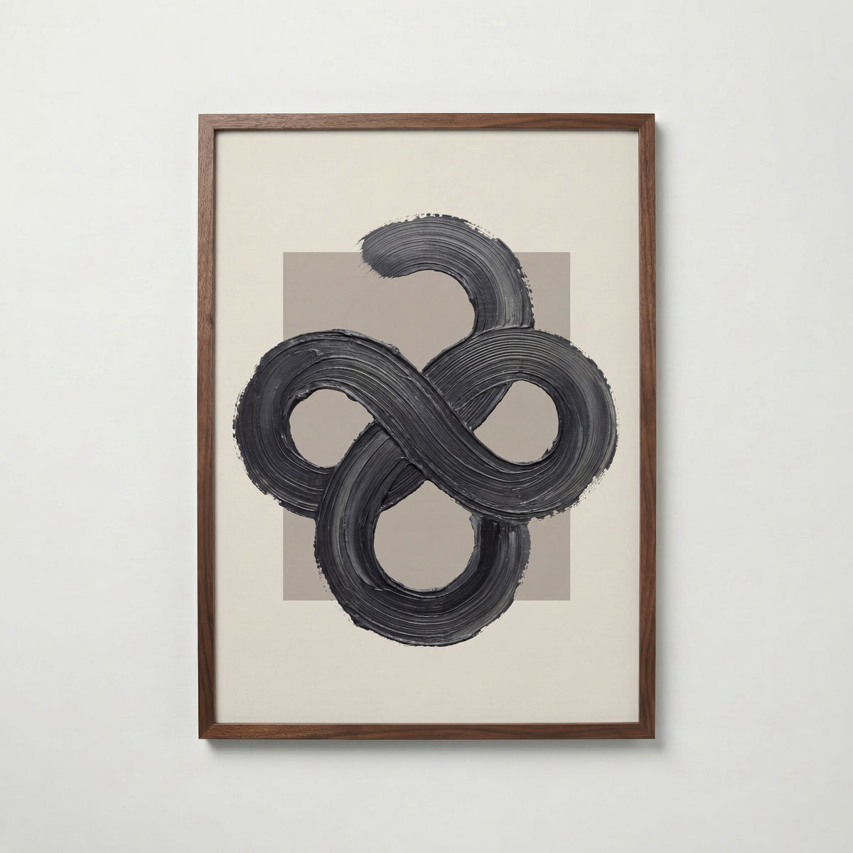 Charcoal Infinity Poster – valnötsram