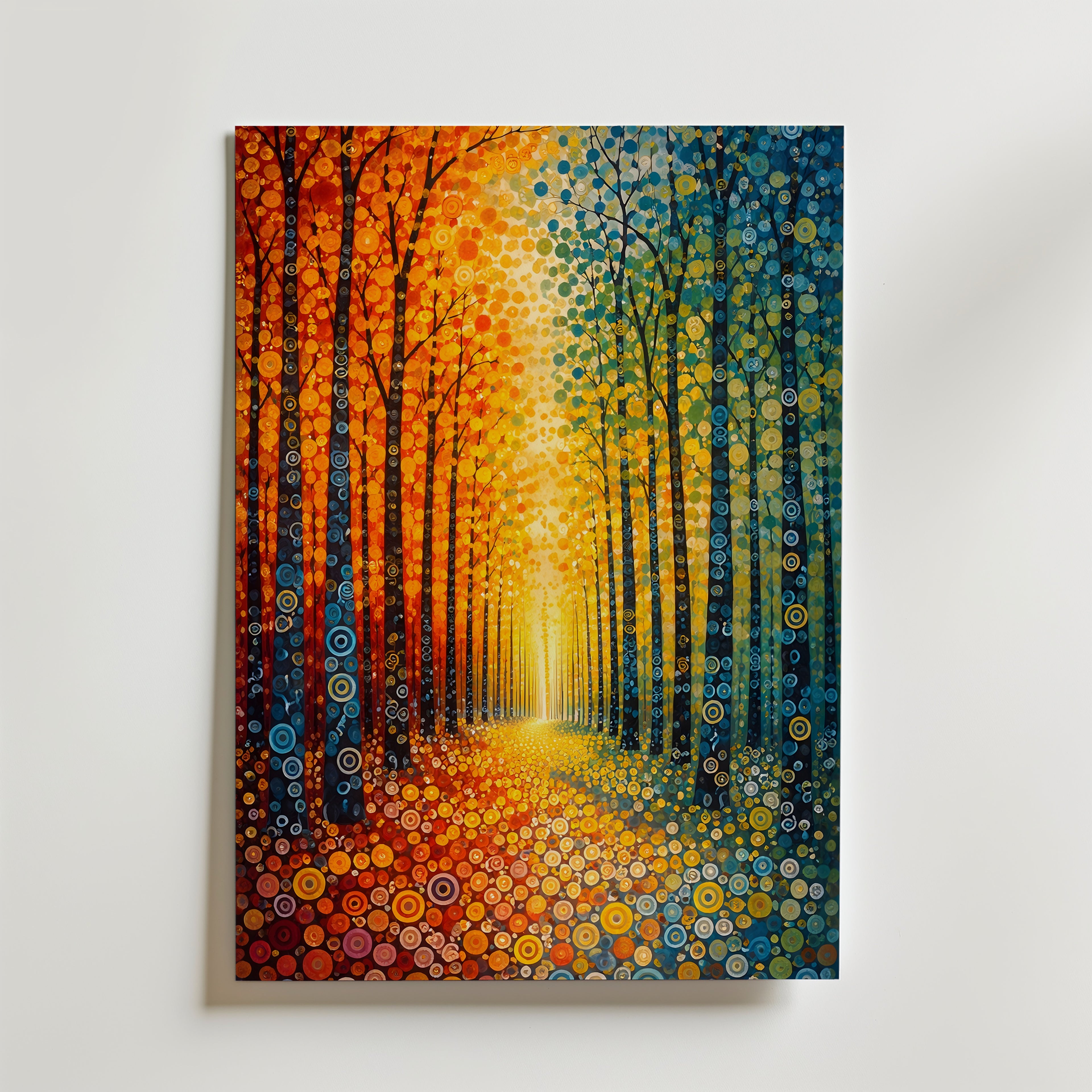 Gustav Klimt Chromatic Forest Passage Poster – utan passepartout