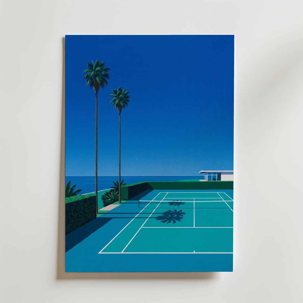 Coastal Court Poster – canvas utan passepartout