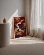 Crimson Cranes Poster – i rum 2