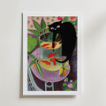 Curious Paws Aquarium Poster – med passepartout