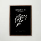 Nürburgring Poster – valnötsram