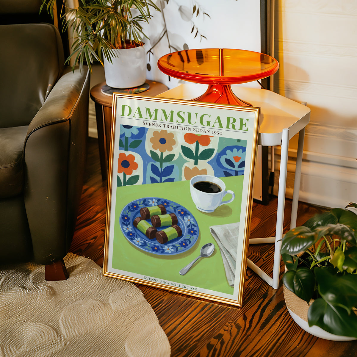 Dammsugare (Punchrulle) Poster i ram pa vagg i rum - Bozetto