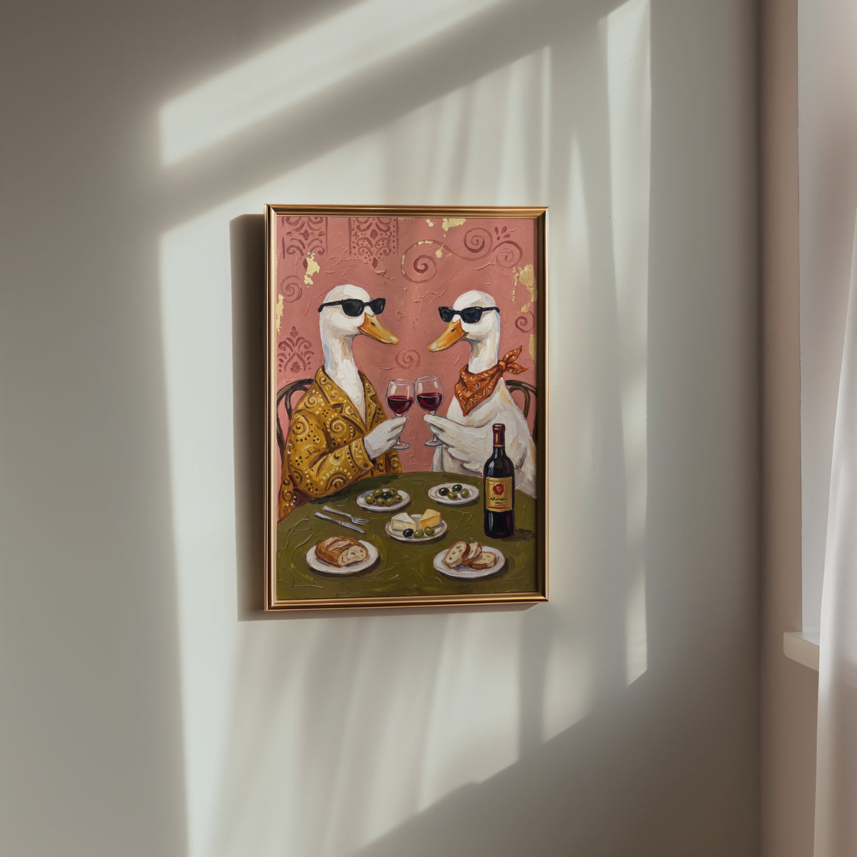 Wine O'Clock Ducks Poster – i rum 2