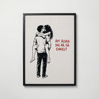 Älska Enkelt Poster – svart ram