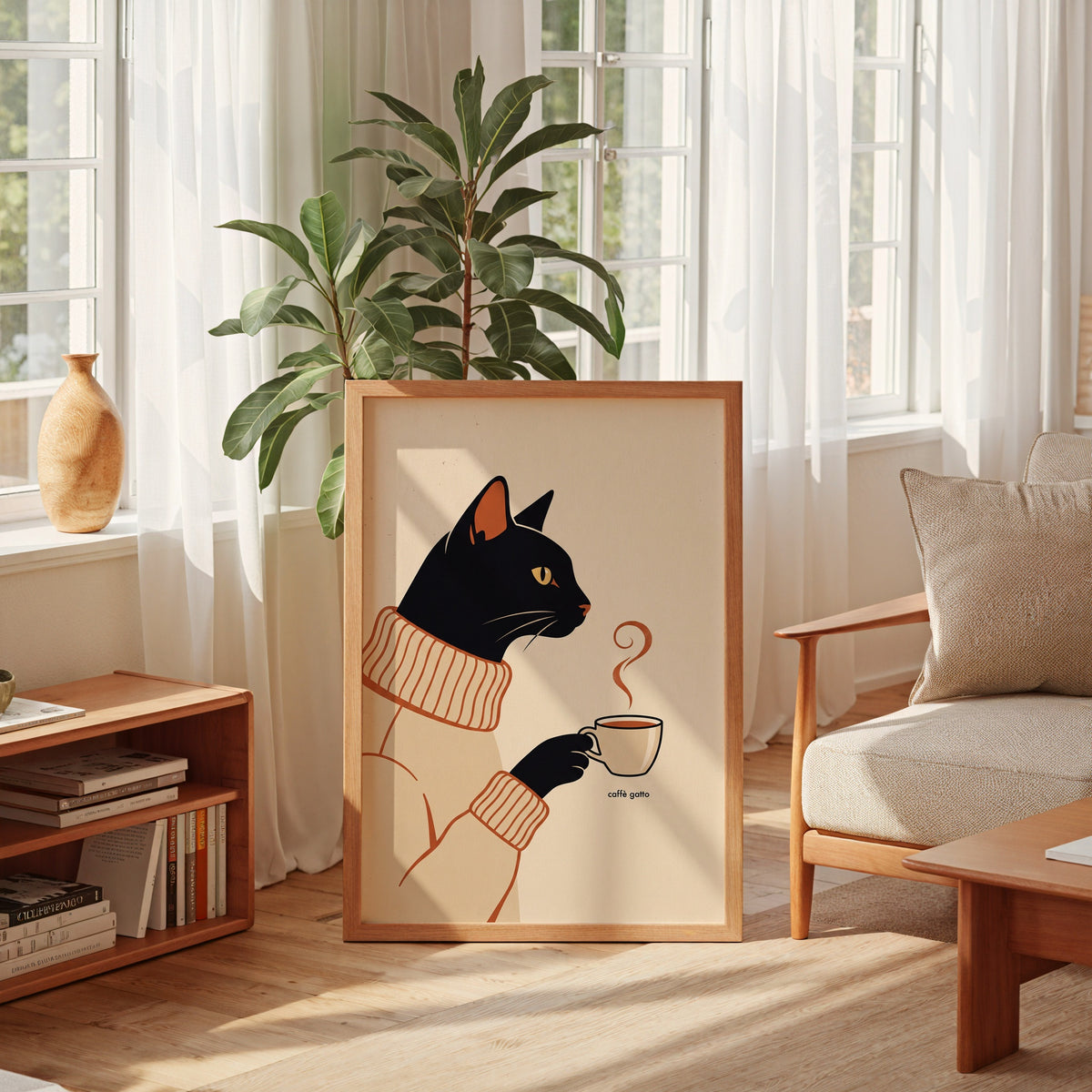 Caffè Gatto Poster – i rum 1