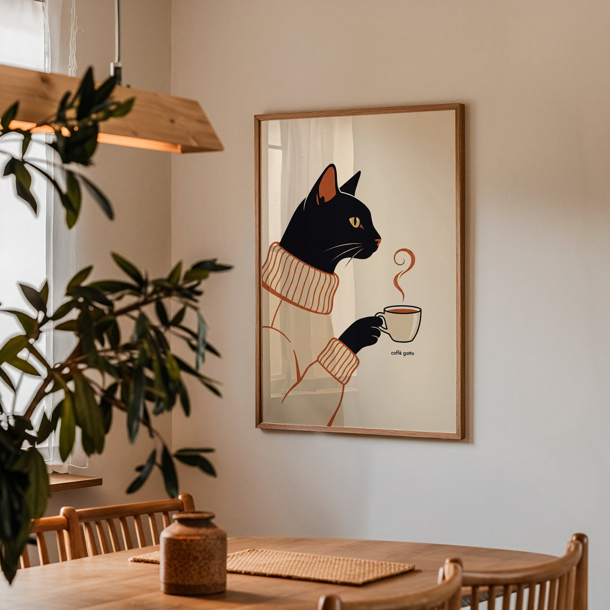 Caffè Gatto Poster – i rum 2