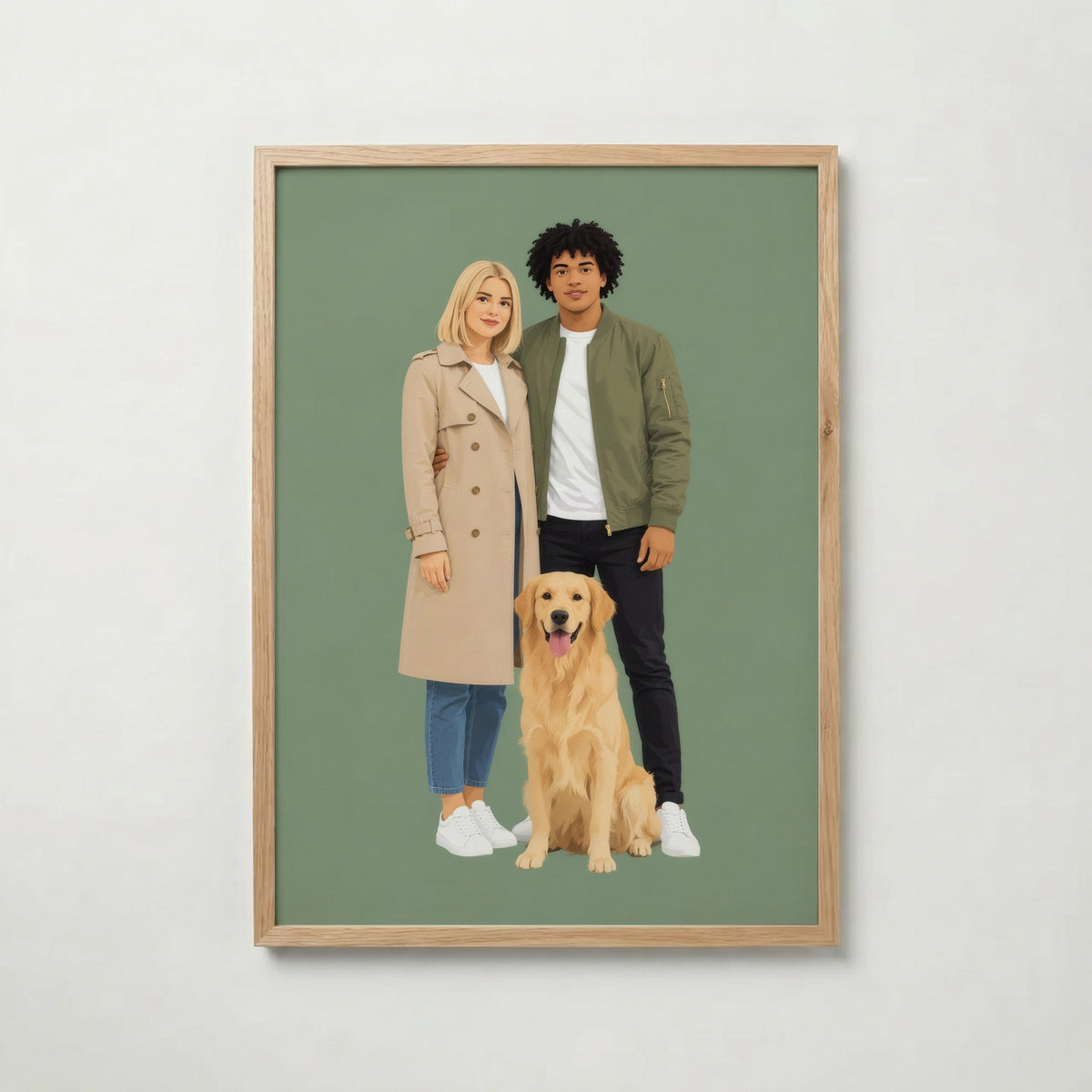 Flat Portrait-poster i ekram