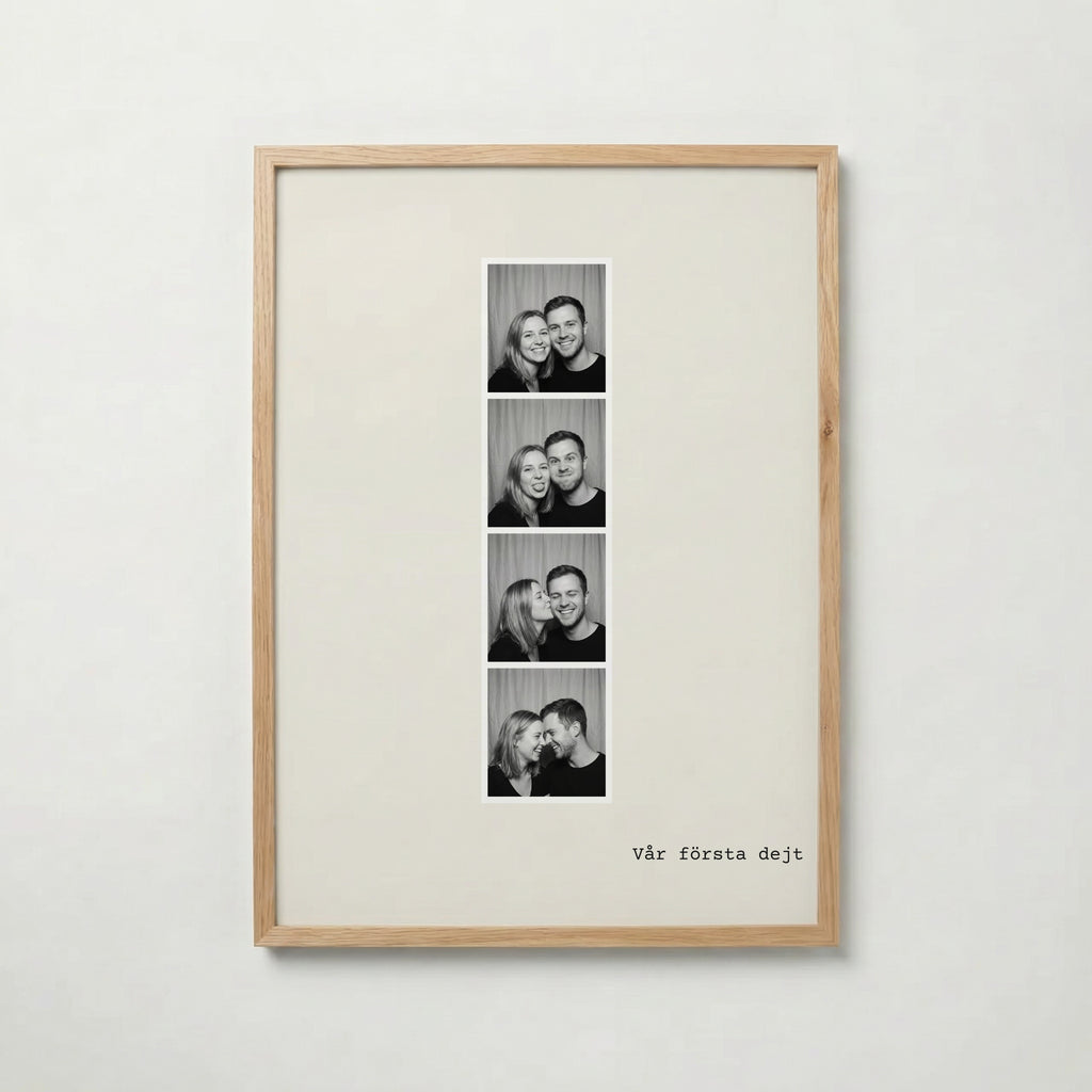 Fotoremsa-poster på krämvit bakgrund i ekram