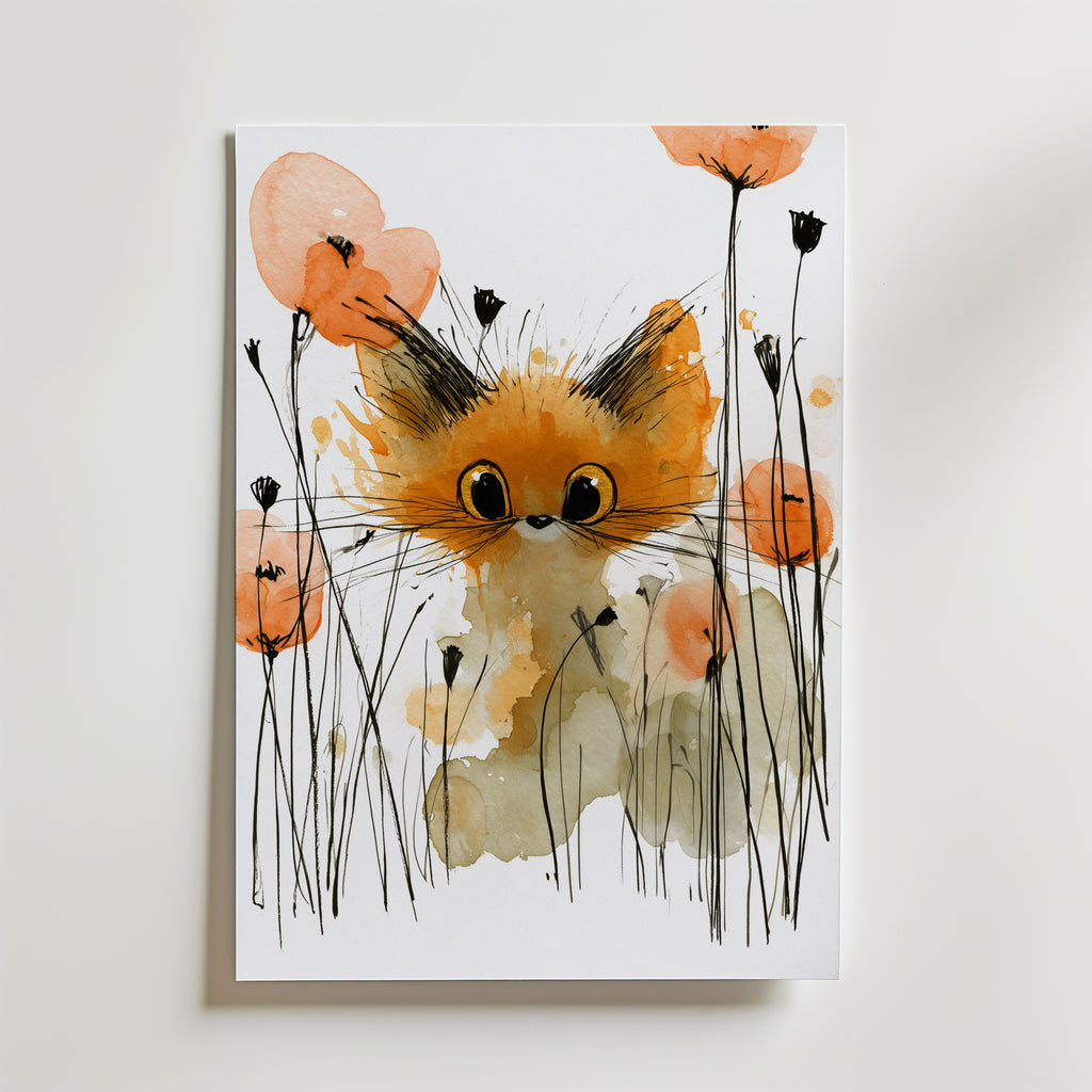 Fox in the Wetlands – canvas utan passepartout
