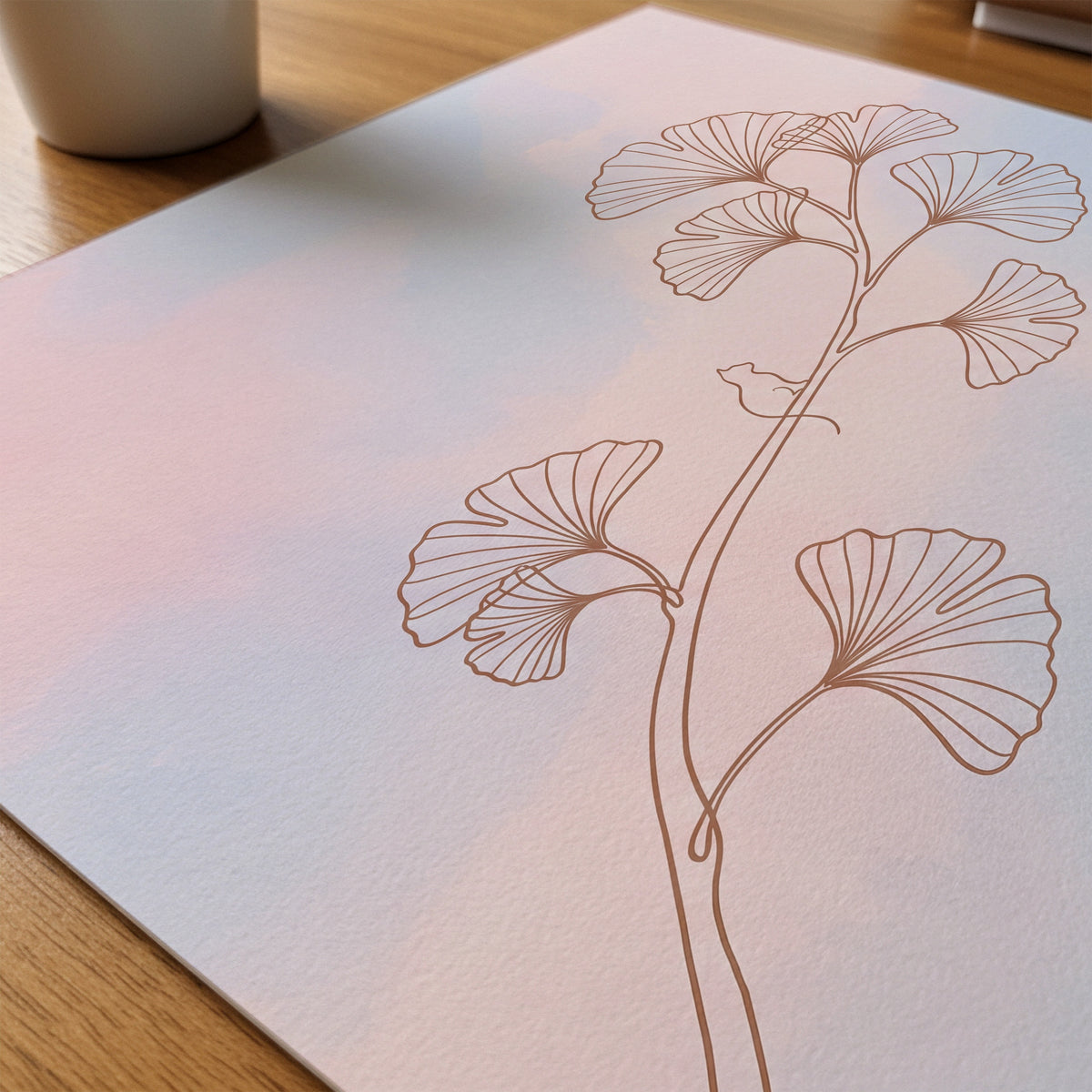 Freja Lund – Gren – närbild på papper