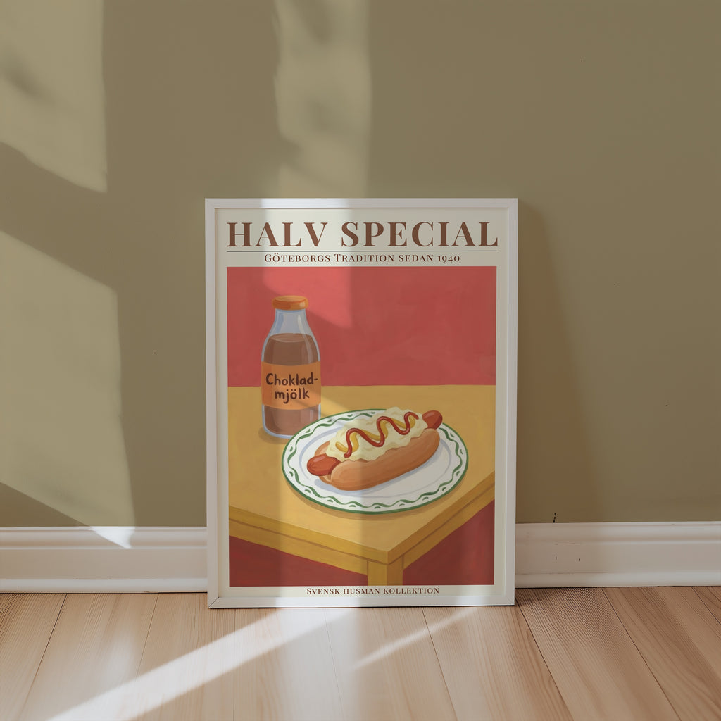 Halv Special poster i inrett rum – Bozetto konsttryck i hög tryckkvalitet