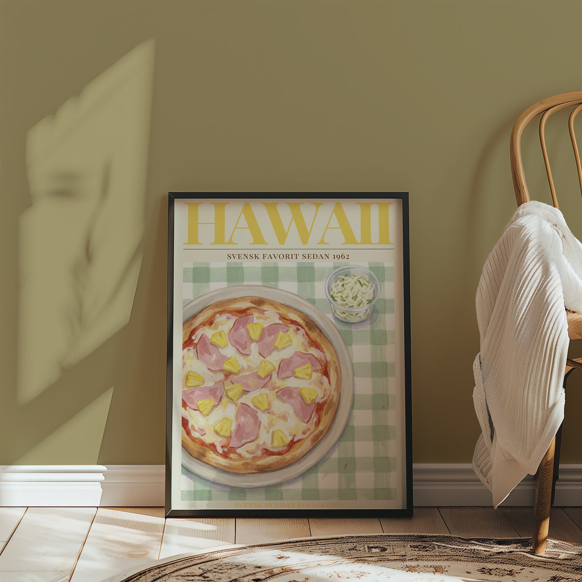 Hawaii poster i stilrent hem med modern inredning – Bozetto i hög tryckkvalitet