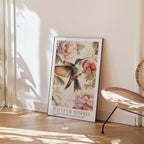 The Hummingbird Garden William Morris affisch på vägg i hemmiljö – Bozetto poster i hög tryckkvalitet