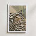 Reading Hedgehog Poster – med passepartout