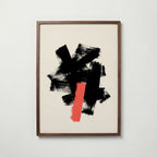 Ink & Coral Poster – valnötsram
