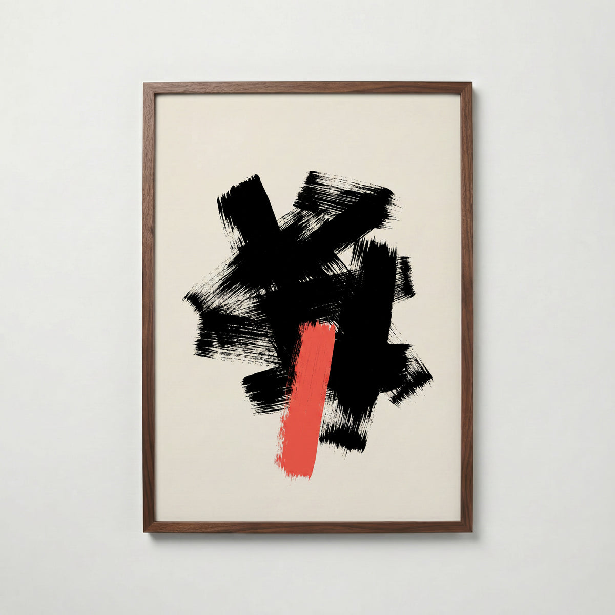 Ink & Coral Poster – valnötsram