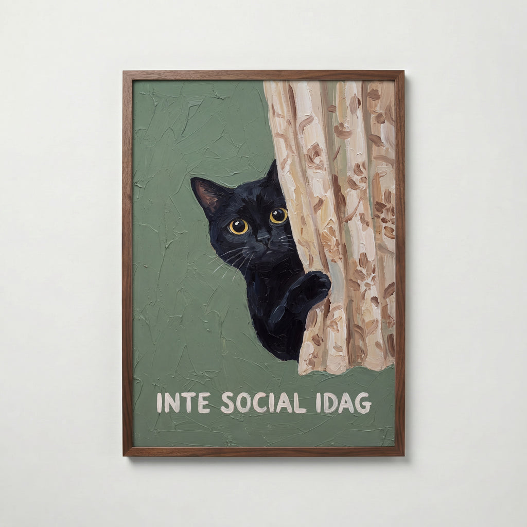 Inte Social Idag Poster – valnötsram