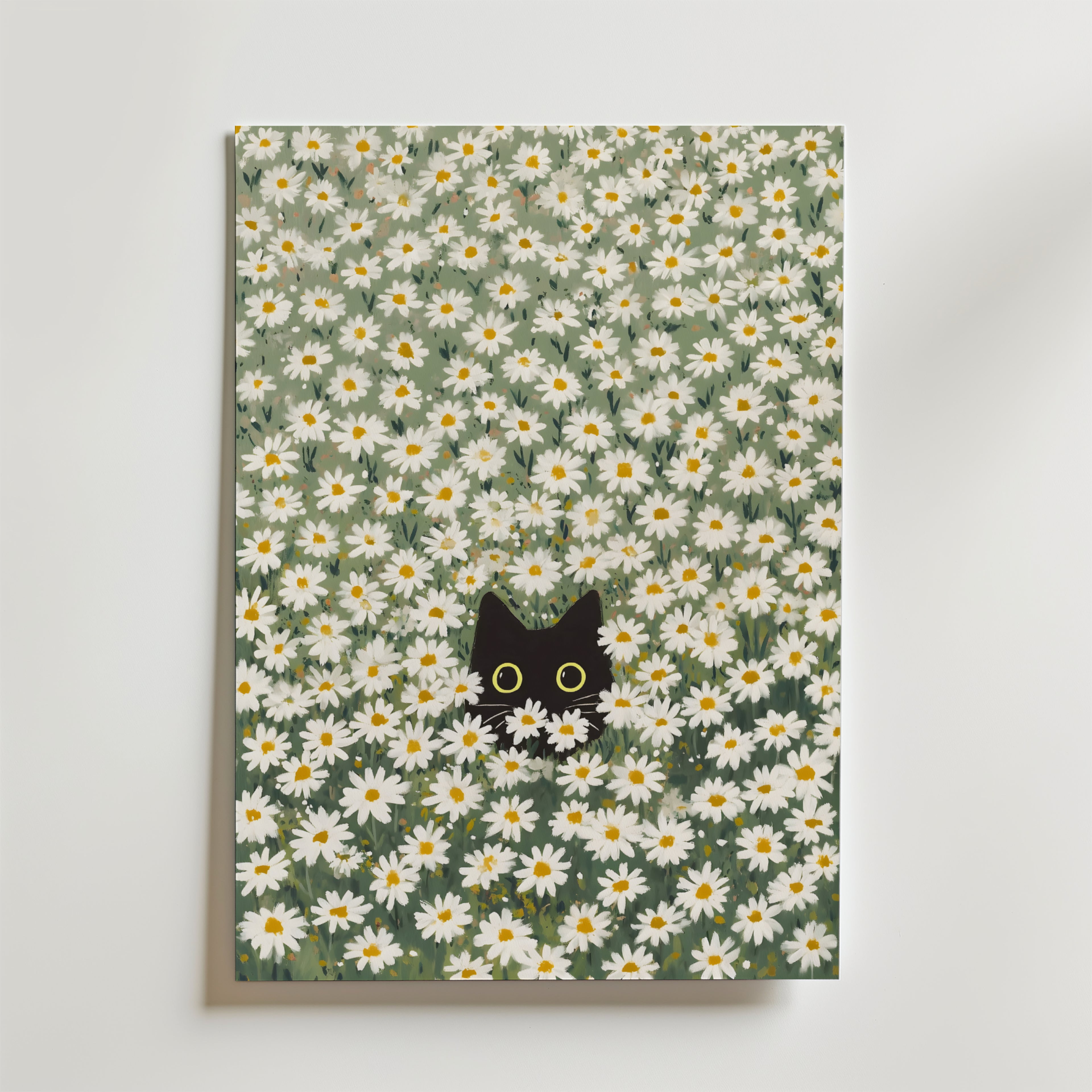 Hidden in Green Bloom – stilfullt konsttryck från Bozetto, tryckt på matt finpapper