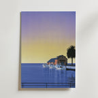 Hiroshi Nagai Lavender Marina Poster utan passepartout