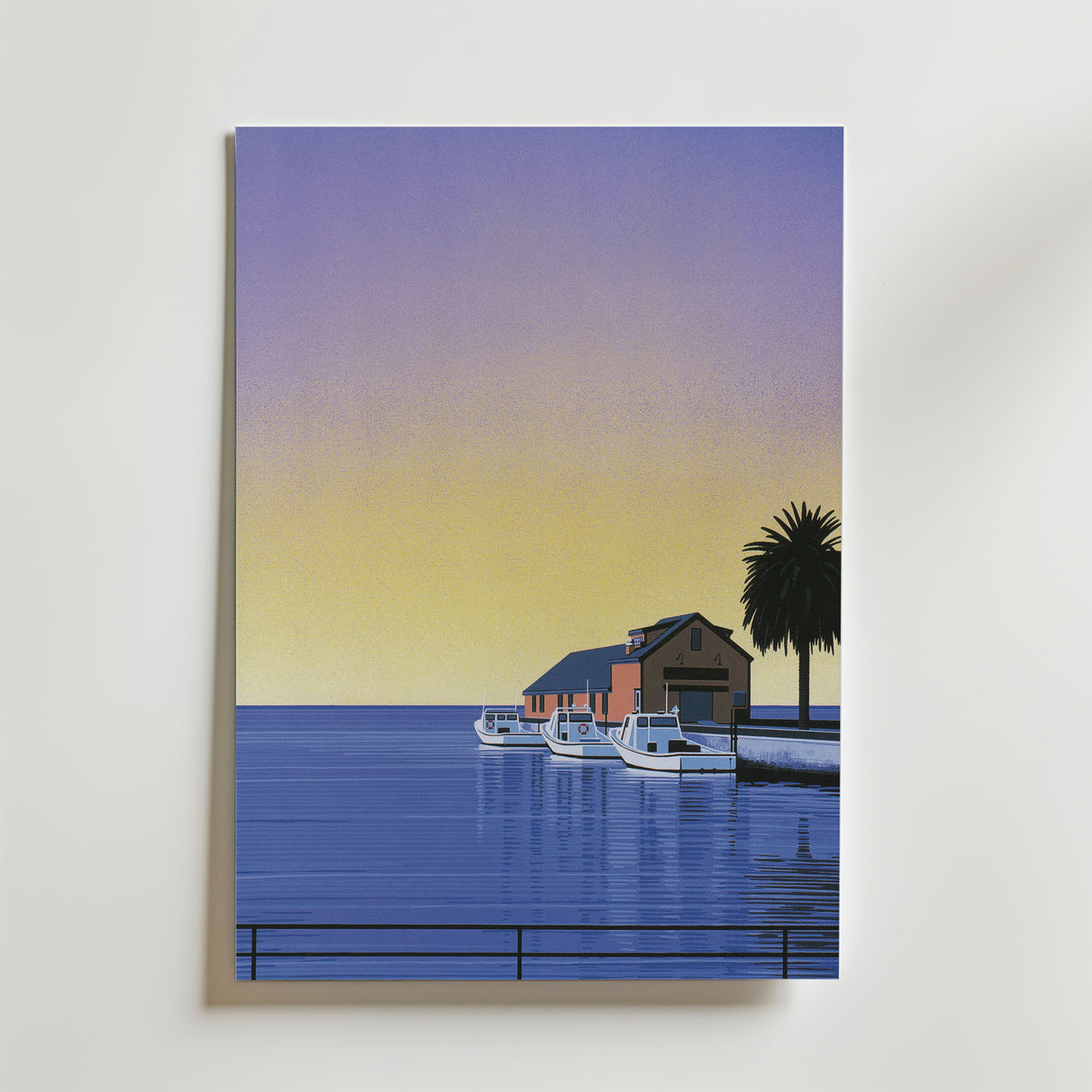 Hiroshi Nagai Lavender Marina Poster utan passepartout