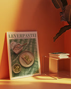 Leverpastej affisch i ljust vardagsrum – Bozetto