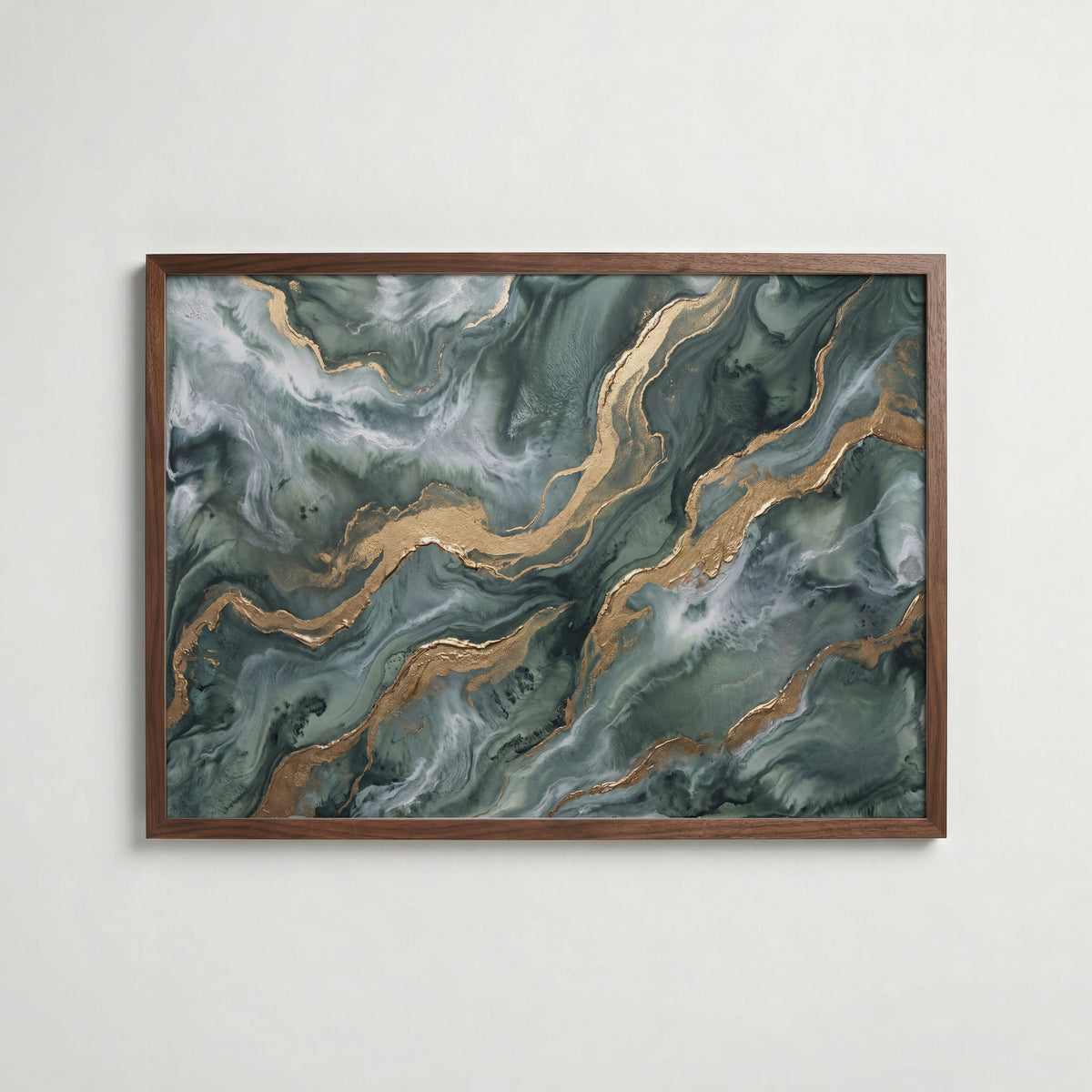 Emerald & Gold Poster – valnötsram