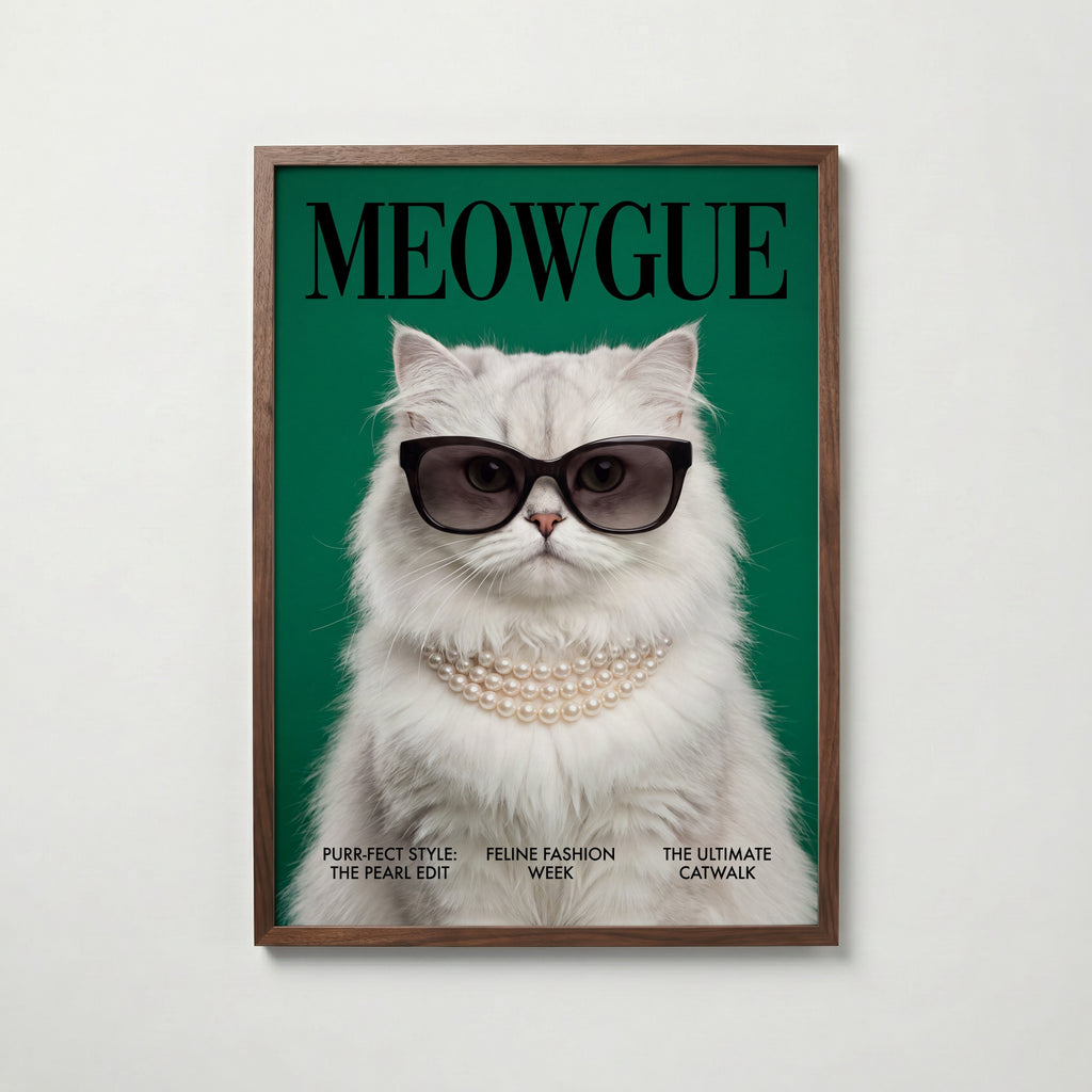 Meowgue Poster – valnötsram