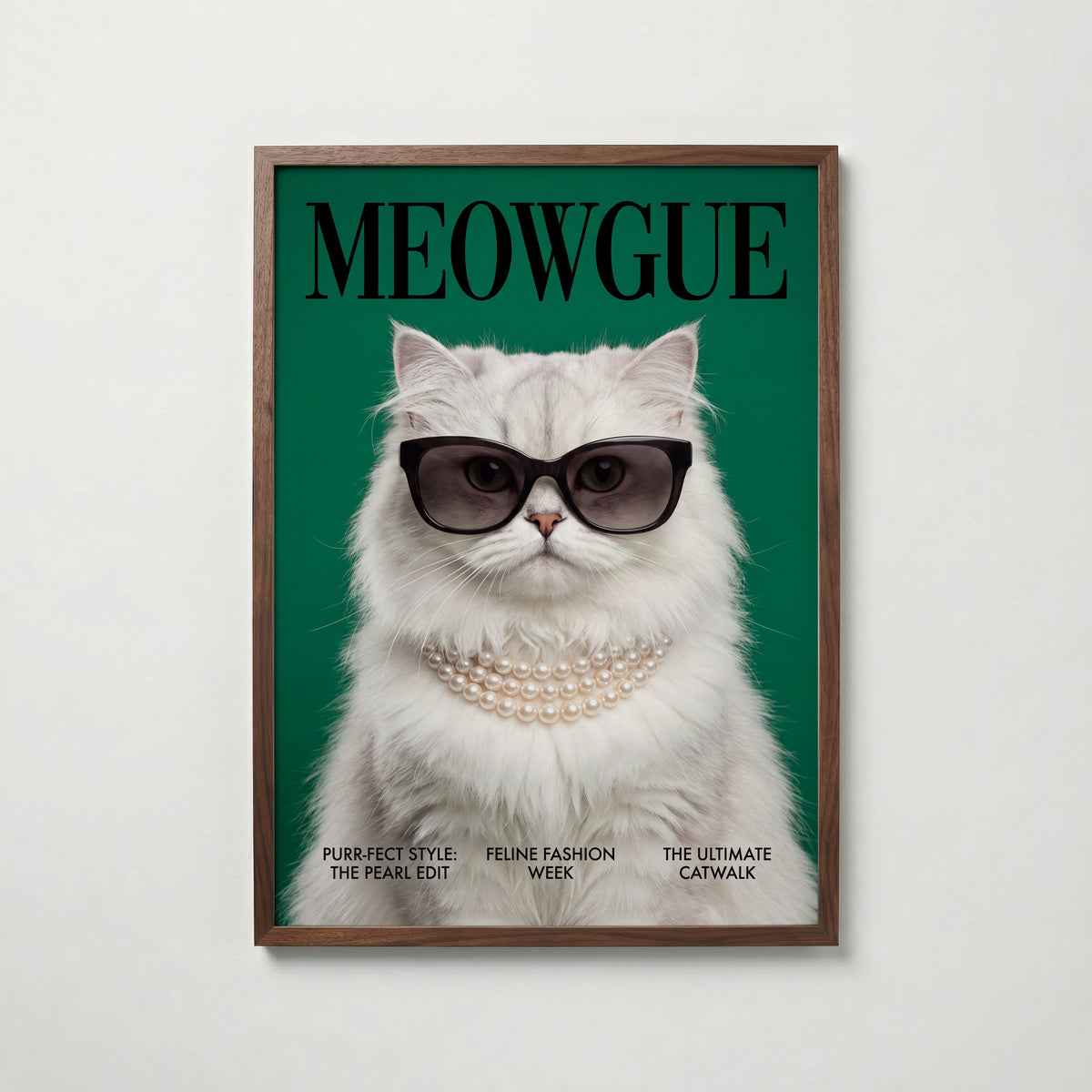 Meowgue Poster – valnötsram