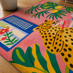Morning Ritual Leopard Poster på skrivbord - Bozetto