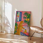 Morning Ritual Leopard Poster