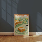 Morotskaka poster på vägg i hemmiljö – Bozetto konsttryck i hög tryckkvalitet