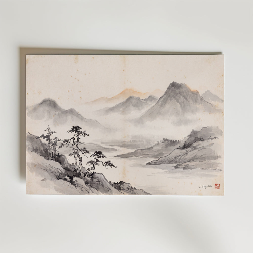 Mountains By Caroline Engström – canvas utan passepartout