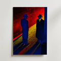 Noir Meeting Poster – canvas utan passepartout