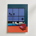 Hiroshi Nagai Palm View Silence utan passepartout