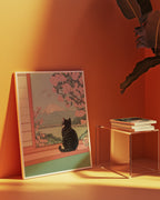 Peaceful Blossom View poster i stilren inredning – Bozetto