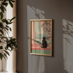 Peaceful Blossom View poster i japandi-inredning – Bozetto