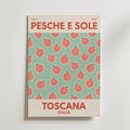 Tuscan Peaches Poster – canvas utan passepartout