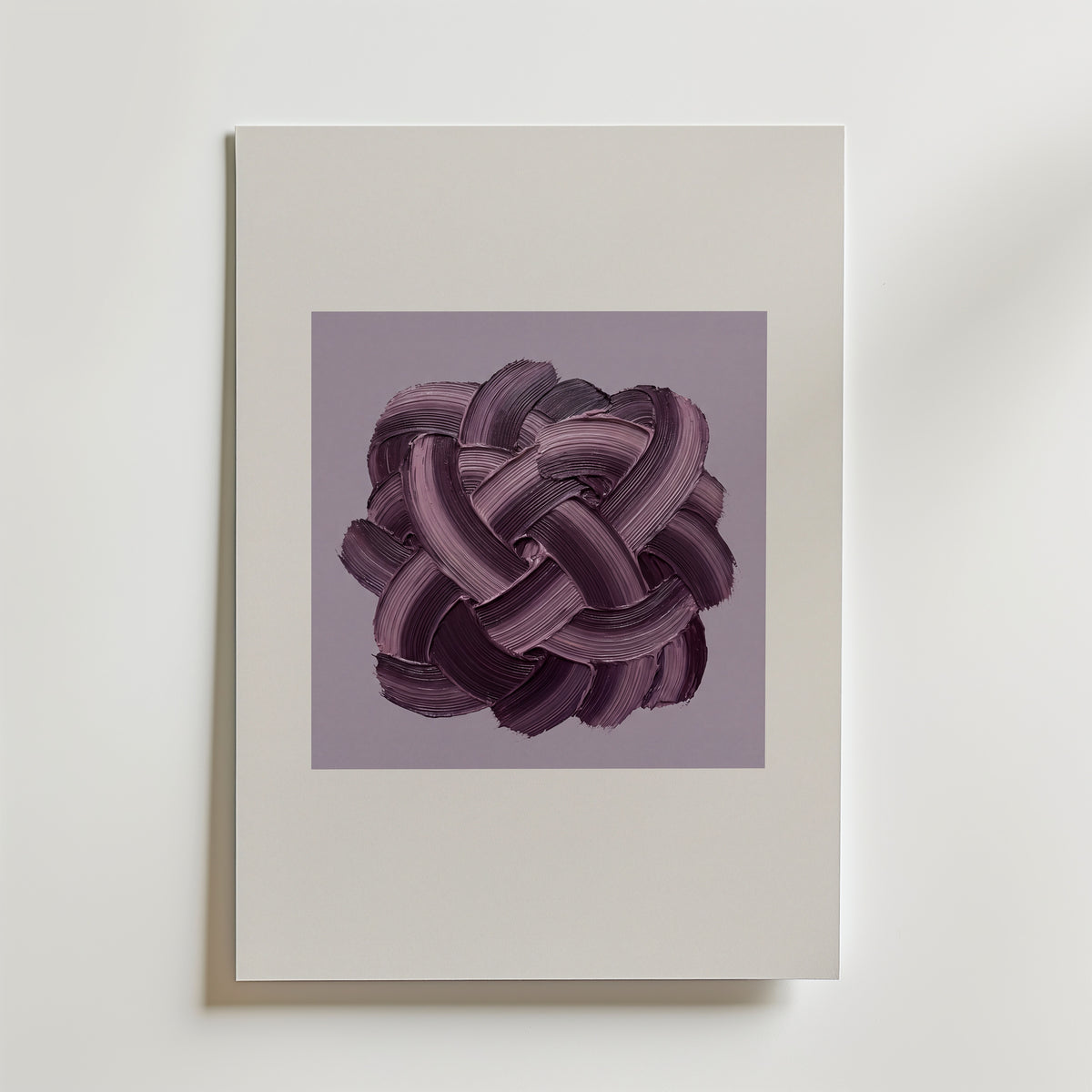 Plum Knot Poster – canvas utan passepartout
