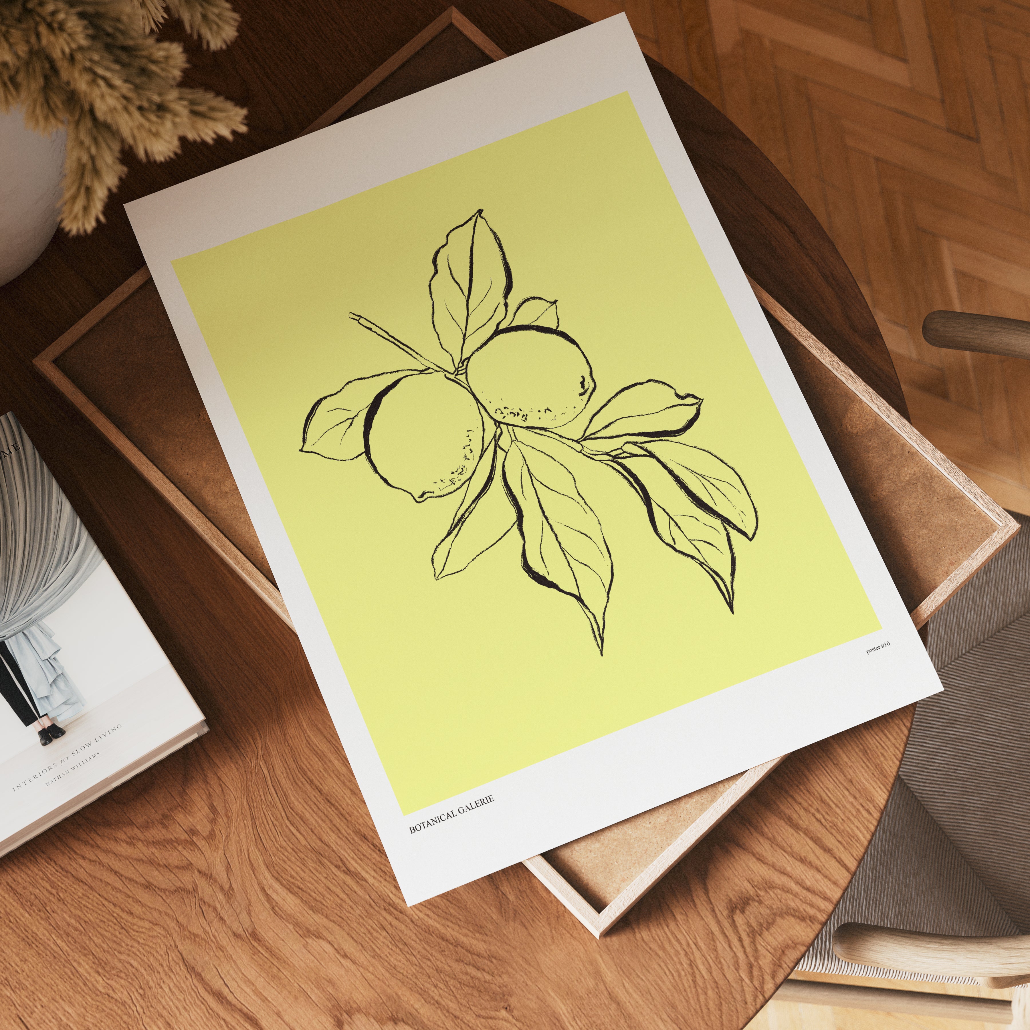 Botanical Lemon poster visad rakt fram – Bozetto affisch i hög tryckkvalitet i hög tryckkvalitet