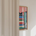 Curious Book Cat Poster – väggvideo
