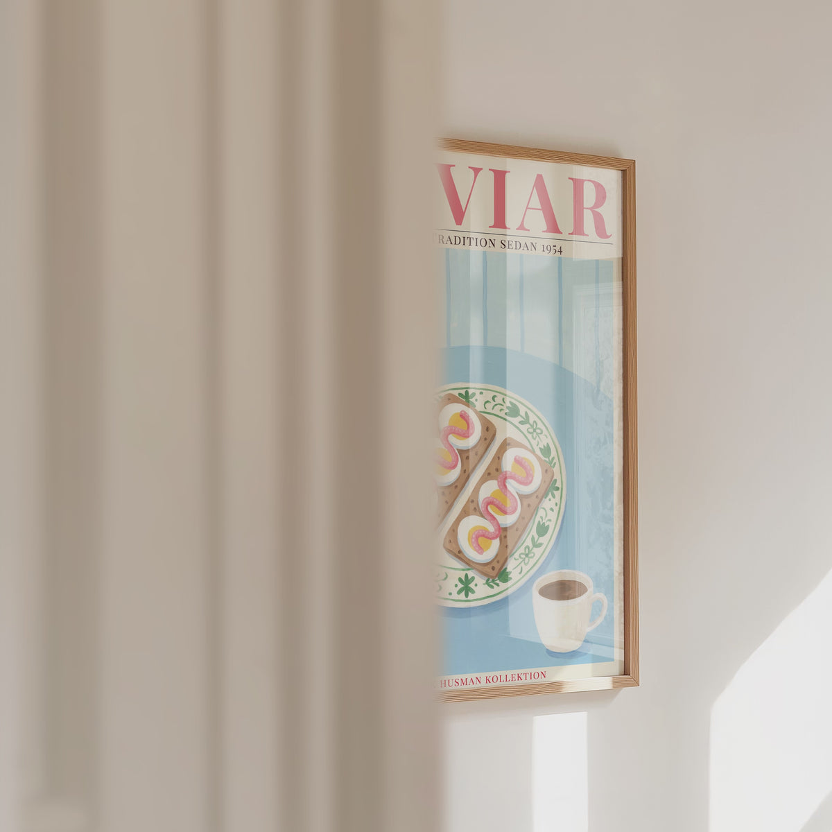 Kaviar Knäckebröd och Ägg Poster – väggvideo