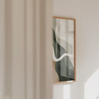 Abstract Green Shapes Poster