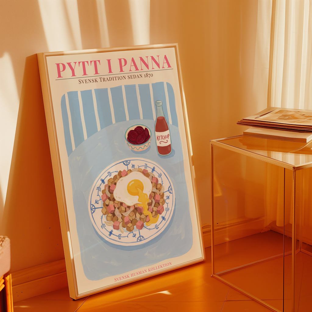 Pytt i Panna poster på vägg hemma från Bozetto i hög kvalitet